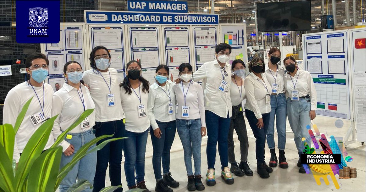 ENESUNAMLEON's tweet photo. #ComunidadENESLeón🦁 les compartimos algunas fotos de la visita que alumnado del 2do año / tercer semestre en #EconomíaIndustrial realizaron a
#Forvia y #Beiersdorf en donde nuestros estudiantes tuvieron la oportunidad de conocer los procesos de producción de ambas empresas. https://t.co/qTD6YI4lmr