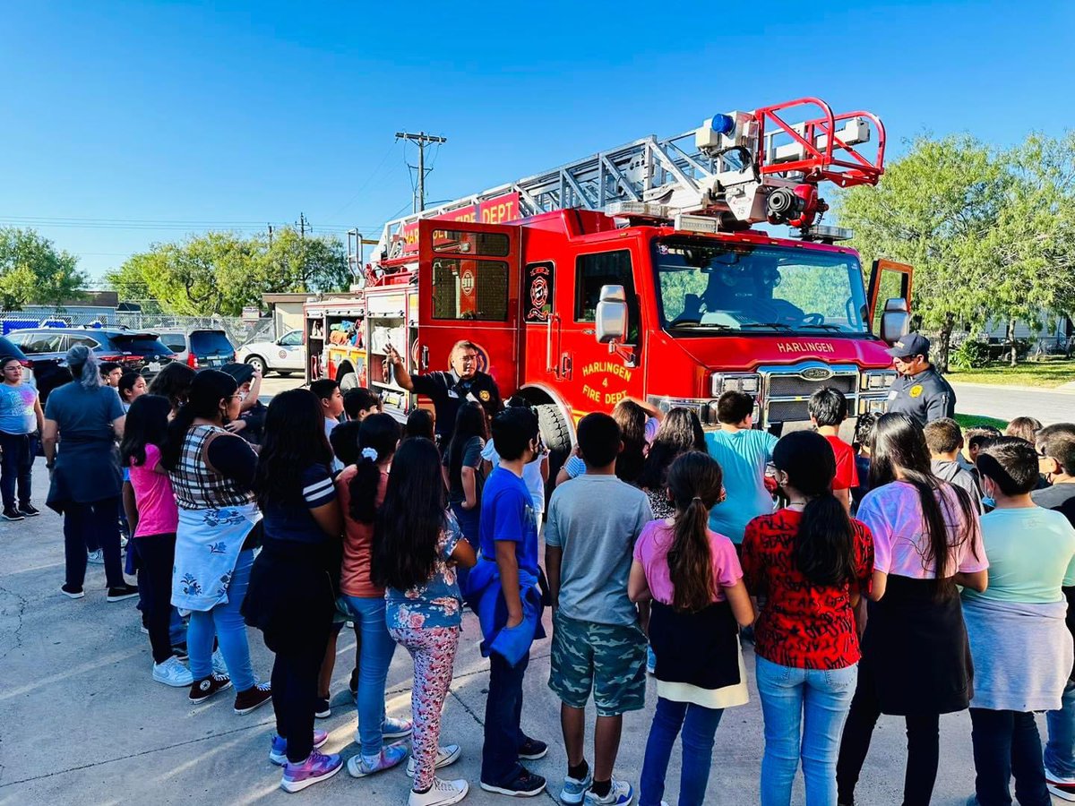 Harlingen Fire Department presentation for Fire Prevention Week 🔥🚒