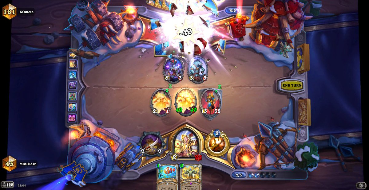 MinislashHS's tweet image. otk priest 🤣 (never nerf that deck pls)