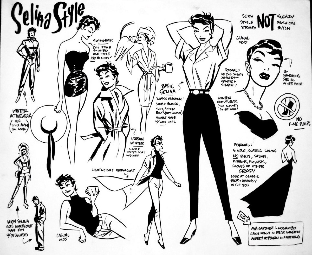 darwyn cooke’s style guide for selina kyle