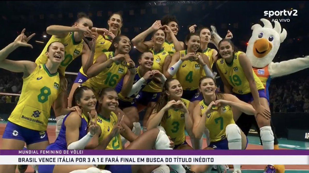 tracklist's tweet image. AS MAIORES DO MUNDO ESTÃO NA FINAL DO MUNDIAL DE VÔLEI! 🏐 #VoleiNoSportTV