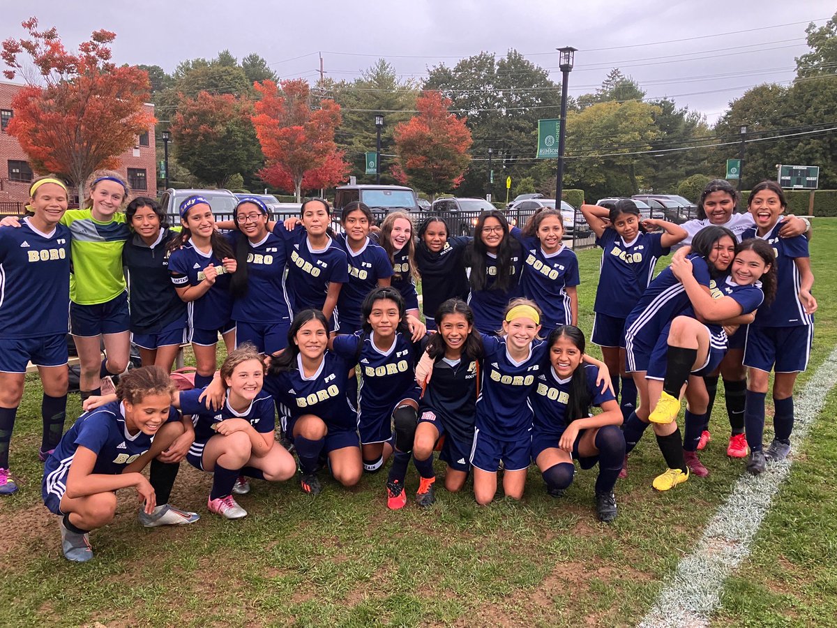 Great job to our girls’ soccer team on their win today! This picture shows the pride and excitement! Congrats girls!