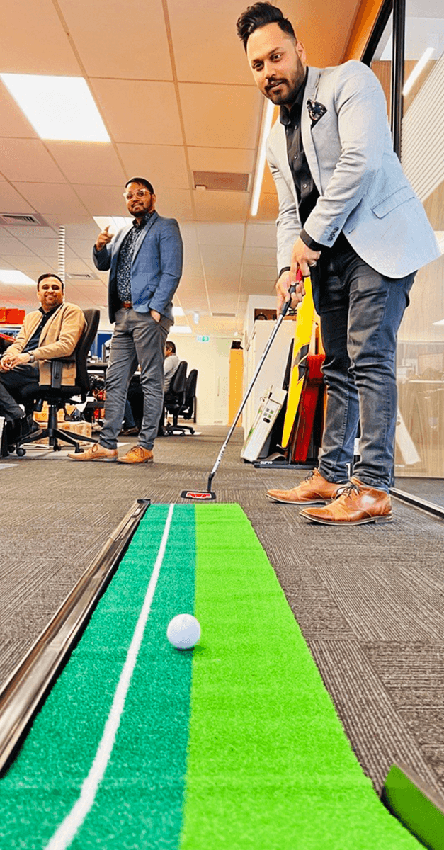 bcitnz's tweet photo. 🏌️ GOLF PUTTER PRACTICE SESSION: It's one of those Friday's where Dhruv Patel and the team are testing out a new golf putter in our office. Will he get the hole in one?
⛳Look out for the golf putter at future events (ALGIM and CIO).
#golf #fridayfun #SoftSolutions #ALGIM #CIO https://t.co/JM2cC8VD9E