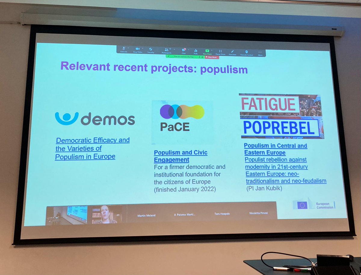 AgaSadecka's tweet photo. When you’re at the kick-off of a new project (@RECLAIM_HEU) and the European Commission Policy Officer mentions your previous* project (@popeurope )😉👍😍 #synergies #HorizonEurope #Horizon2020 #academicnetworks #EU *actually extended, so still some work ahead of us… https://t.co/jMZ0InNW7A
