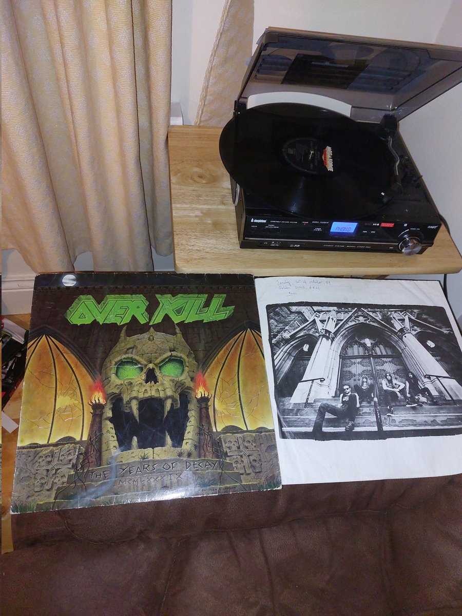 aodanoneachtain's tweet photo. Released on this day back in '89. Overkill - The Years Of Decay. I bought it 17 days later in Golden Discs in Galway. #Overkill #TheYearsOfDecay https://t.co/rMHMzRJGb8