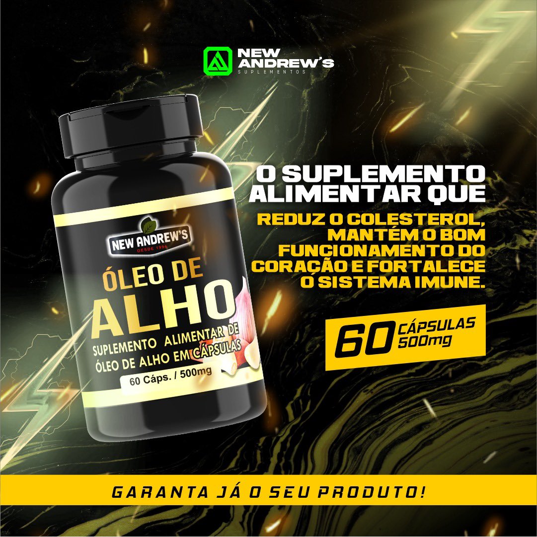ProdutosAndrew's tweet photo. As cápsulas de alho possuem diversas propriedades e, por causa disso, podem servir para diversas funções no organismo, sendo as principais:

1. Evitar doenças do coração:
O óleo de alho em cápsulas contém alicina e outros compostos sulfurados que ajudam a diminuir o colesterol https://t.co/nXXKwHVAao