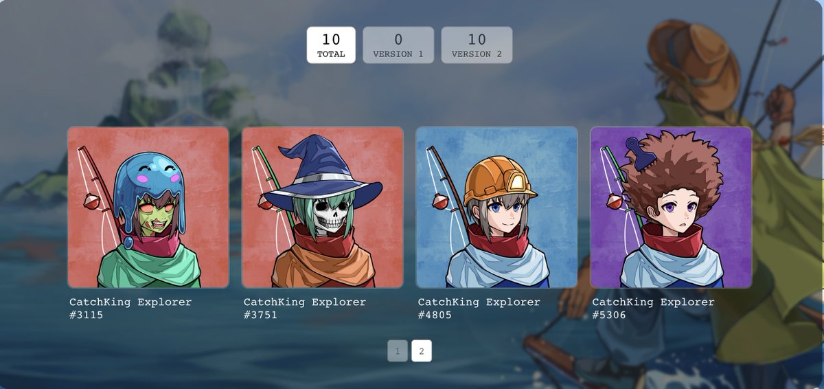 All 10 of our <a href="/catch_king/">CatchKing 🎣👑</a> s have ascended! These will be given away to Shin holders very soon!