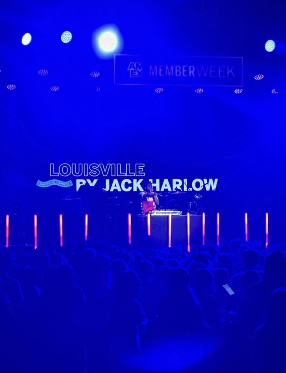 I had the honor of opening up for @JackHarlow for his @AmericanExpress #MemberWeek Show at @brooklynsteel … Video on the way… You know the crew @SHADYVILLEDJS 🥶