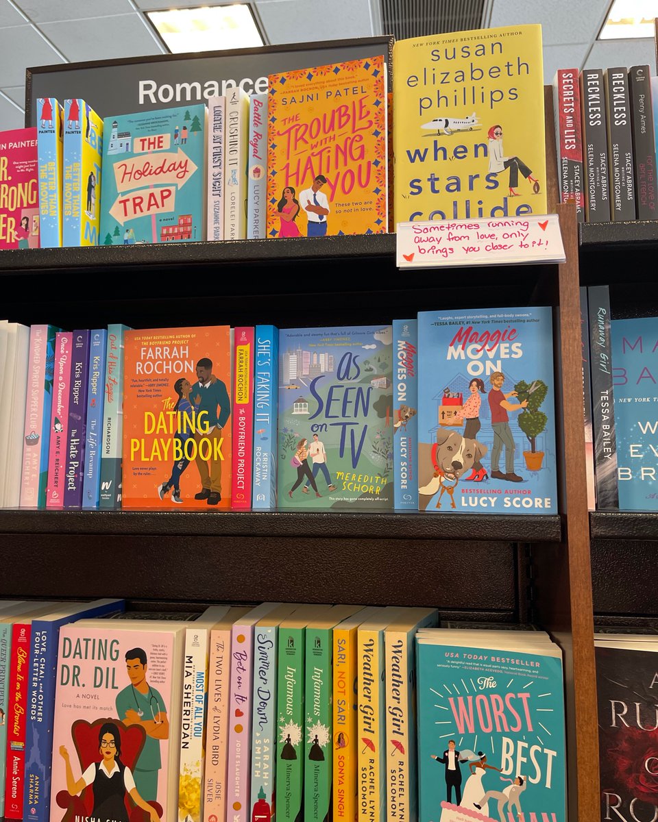 readforeverpub's tweet photo. 👀 Forever friends at @BNMenloPark! ⬇️
Archer's Voice @MSheridanAuthor
The Dating Playbook @FarrahRochon
As Seen on TV @MeredithSchorr
The Trouble with Hating You @SajniPatelBooks 
Blame it on the Brontes @AnnieSereno
Too Hot to Handle @mstessabailey
Out of the Blue @AlisonBliss2 https://t.co/e27HxvuJvC