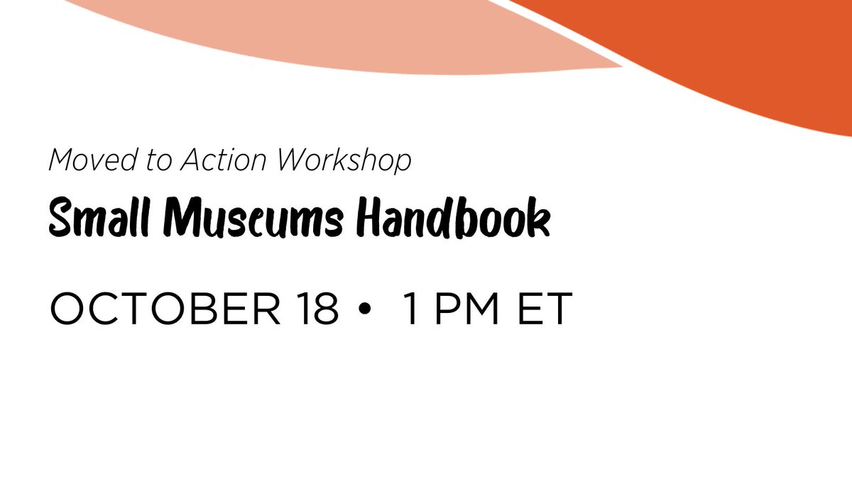 musecdn's tweet photo. Come to our workshop where we will hear from you on the areas where additional support is required for small museums in implementing the new standards defined in the Moved to Action report!
https://t.co/b5jn1s76AQ

(Reserved for representatives of museums with 5 or less staff) https://t.co/ebbsv0izyD