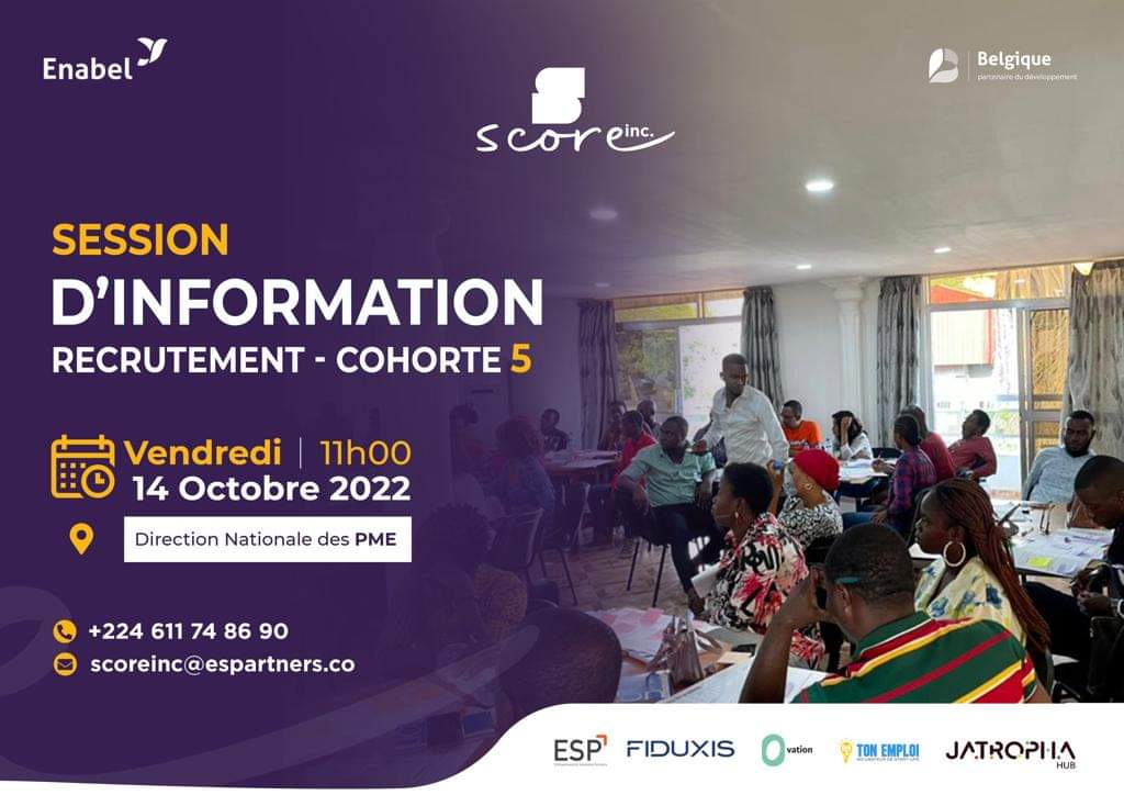 score_inc's tweet photo. Envie de savoir c’est quoi le programme Score Inc. ? Quels sont nos secteurs d’intervention ? Alors rendez-vous au siège de la Direction nationale des PME, situé à Petit Simbaya, ce vendredi 14 octobre à 11h.

#scoreinc. #accompagnement #accélération #incubation #PME #hospitalité https://t.co/kBbghnCwxn