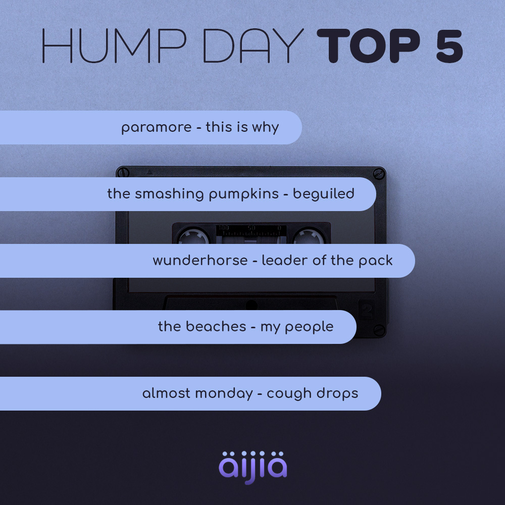 Since we had a few weeks break... we have a bonus #HumpDay TOP 5 playlist! The #humpdayafter if you will...

The new-ish tracks we're spinning to get through the rest of the week! SO MUCH GOOD MUSIC... enjoy 🙌

#Listen via the link in our bio 🎧🔥

#SpotifyPlaylists