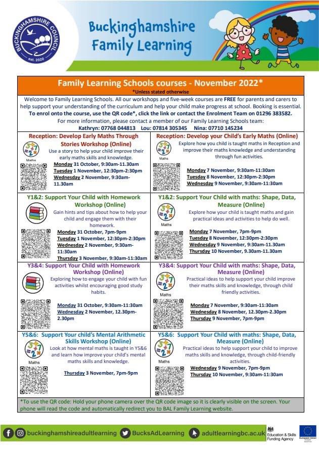 JanMartinJSEd's tweet photo. Free courses for parents/carers in Bucks……. https://t.co/Q79iwiFwjP