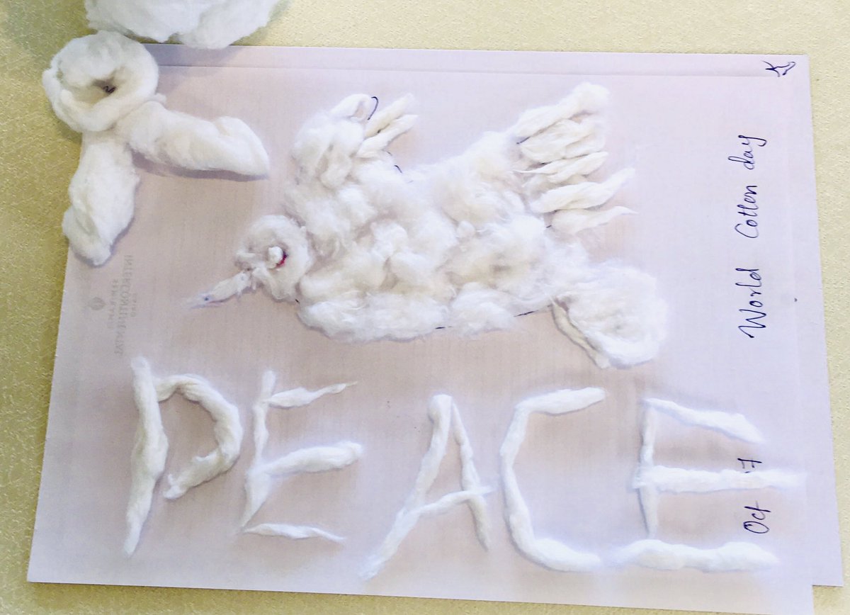 Sharing one more memory from #WorldCottonDay celebrations in Cairo, Egypt! Best Cotton Kraft competition. This creation from our team stood at second position. Thank you <a href="/ICAC_cotton/">ICAC</a> <a href="/DrMohamedNegm3/">Dr. Mohamed Negm</a> and organisers for making cotton day memorable.