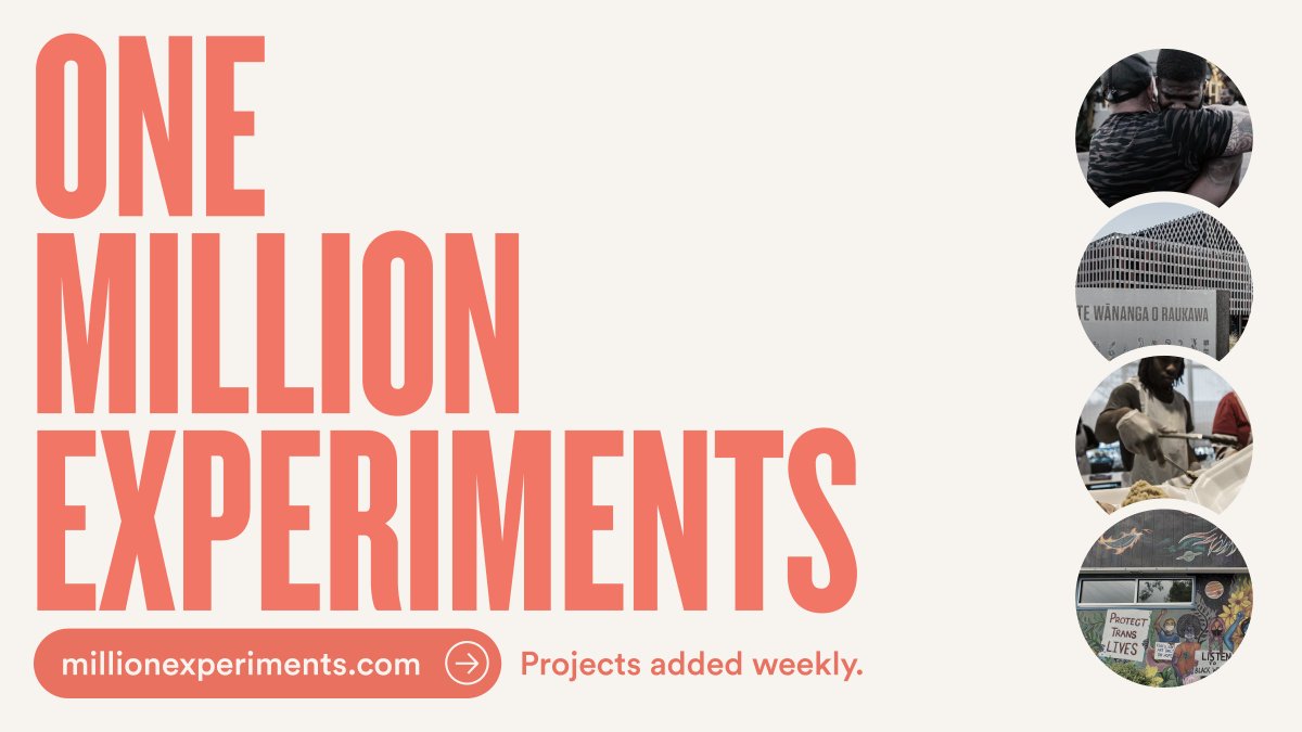 interruptcrim's tweet photo. 🎉 We are excited to announce the launch of our new, revamped website for One Million Experiments, a curated collection of community-based projects exploring how we define &amp; create wellness &amp; reduce harm in a world without police &amp; prisons!! https://t.co/heV0kepJZU #1MExperiments https://t.co/uXk2yQKRbj