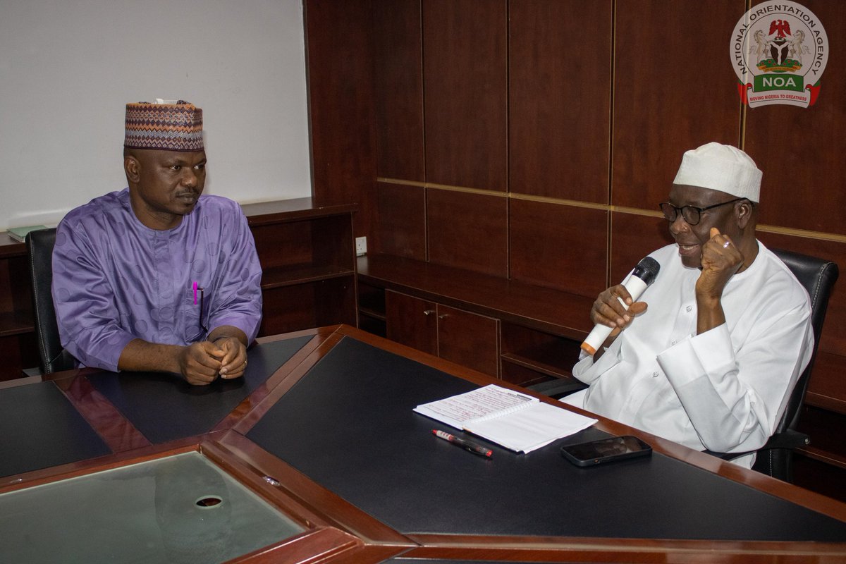 NOA_Nigeria's tweet image. ICYMI: The DG @NOA_Nigeria, @GarbaAbari recieved in audience the Executive Secretary @NcpwdOfficial
James David Lalu and his team on a courtesy visit. The purpose of the visit was to seek collaboration of both Agencies in areas of public enlightenment.