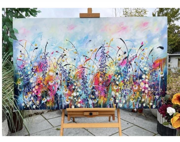 One of my favourite new prints, 'A Forever Promise' makes a fantastic centre-piece to add some vibrancy to any room. #contemporaryart  #artcollector #vibrantcolors #irishart