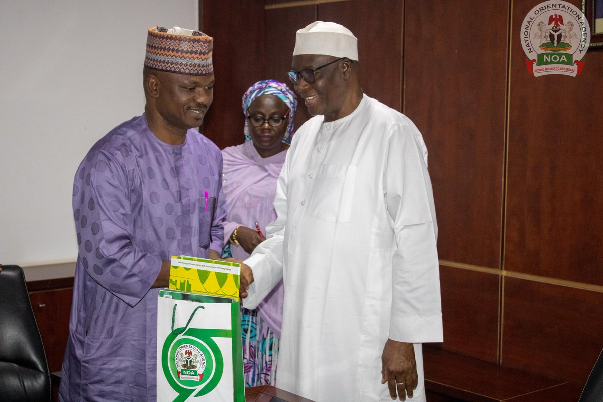 NOA_Nigeria's tweet image. ICYMI: The DG @NOA_Nigeria, @GarbaAbari recieved in audience the Executive Secretary @NcpwdOfficial
James David Lalu and his team on a courtesy visit. The purpose of the visit was to seek collaboration of both Agencies in areas of public enlightenment.