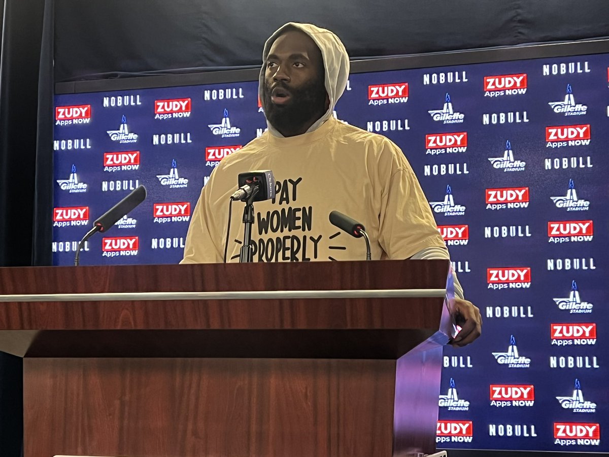 MikeReiss's tweet photo. Matthew Judon: Sending a message on the field, and at the interview podium. https://t.co/deqiu0eEwV