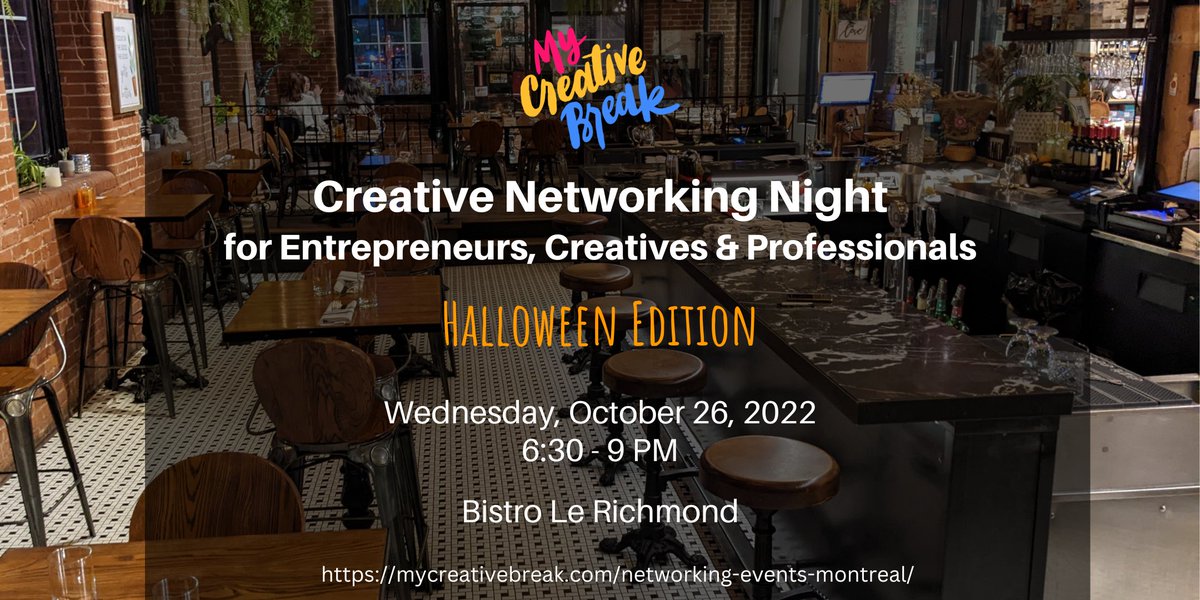 mycreativebreak's tweet photo. #Montreal #entrepreneurs #creatives, join us for a fun #networking #event with drinks, icebreakers &amp; creative activities! Details here: https://t.co/uVpx2djyf0 https://t.co/LxAVweVs26