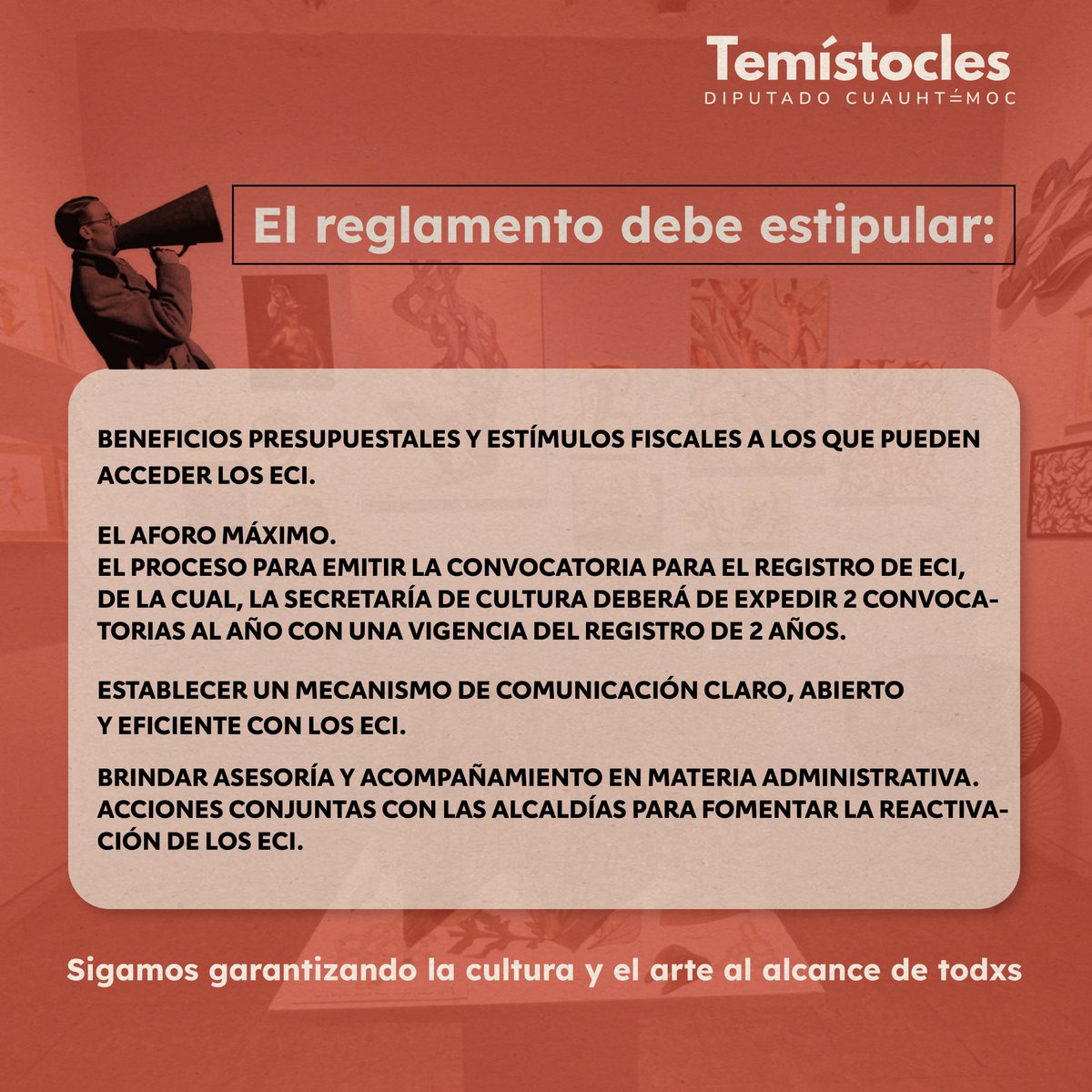 TemistoclesVR's tweet photo. Solicité a través de un #PuntoDeAcuerdo, información a @CulturaCiudadMx, sobre la Ley de #EspaciosCulturalesIndependientes, garantizando derechos, obligaciones y acompañamiento de las dependencias de gobierno.
#SigamosConstruyendo Arte, Cultura, Autogestión y Conocimiento.🎭🎨🎼 https://t.co/UPfOVe1ikm