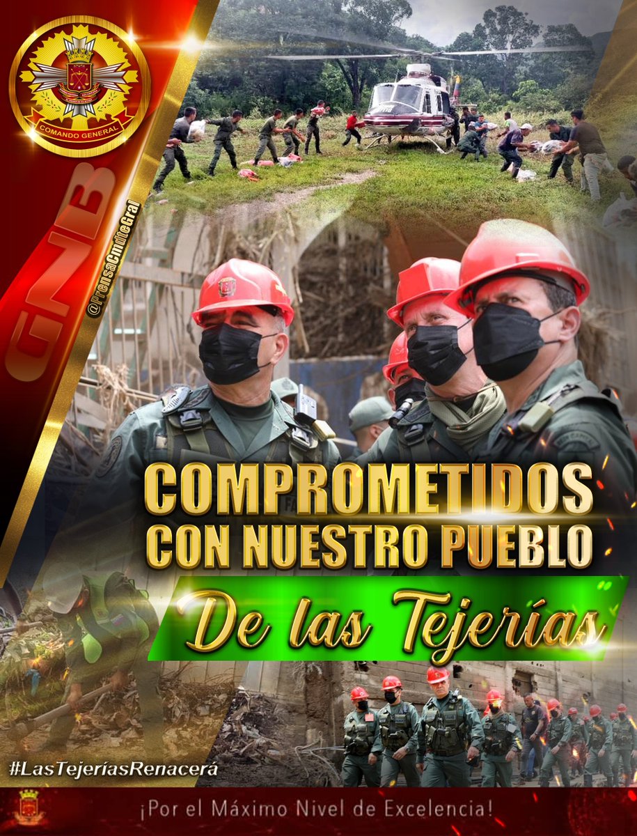 Hoy más que nunca, el compromiso por nuestro Pueblo nos impulsa a trabajar sin descanso. ¡Unidos saldremos adelante!. ¡Las Tejerías Renacerá!