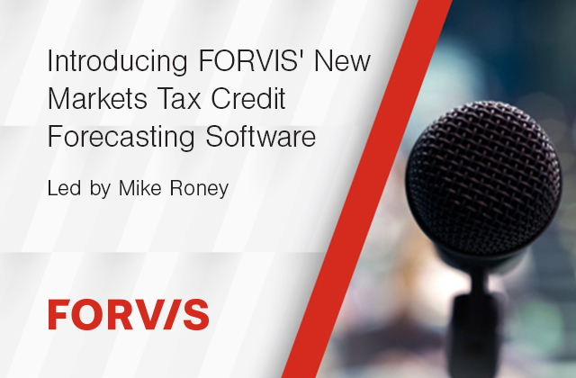 .<a href="/FORVIS/">FORVIS</a> developed a New Markets Tax Credit forecasting tool by listening to clients looking to streamline the #tax credit application process. Learn more about this new system and the buzz it’s generating with clients here: bit.ly/3RZDt4g