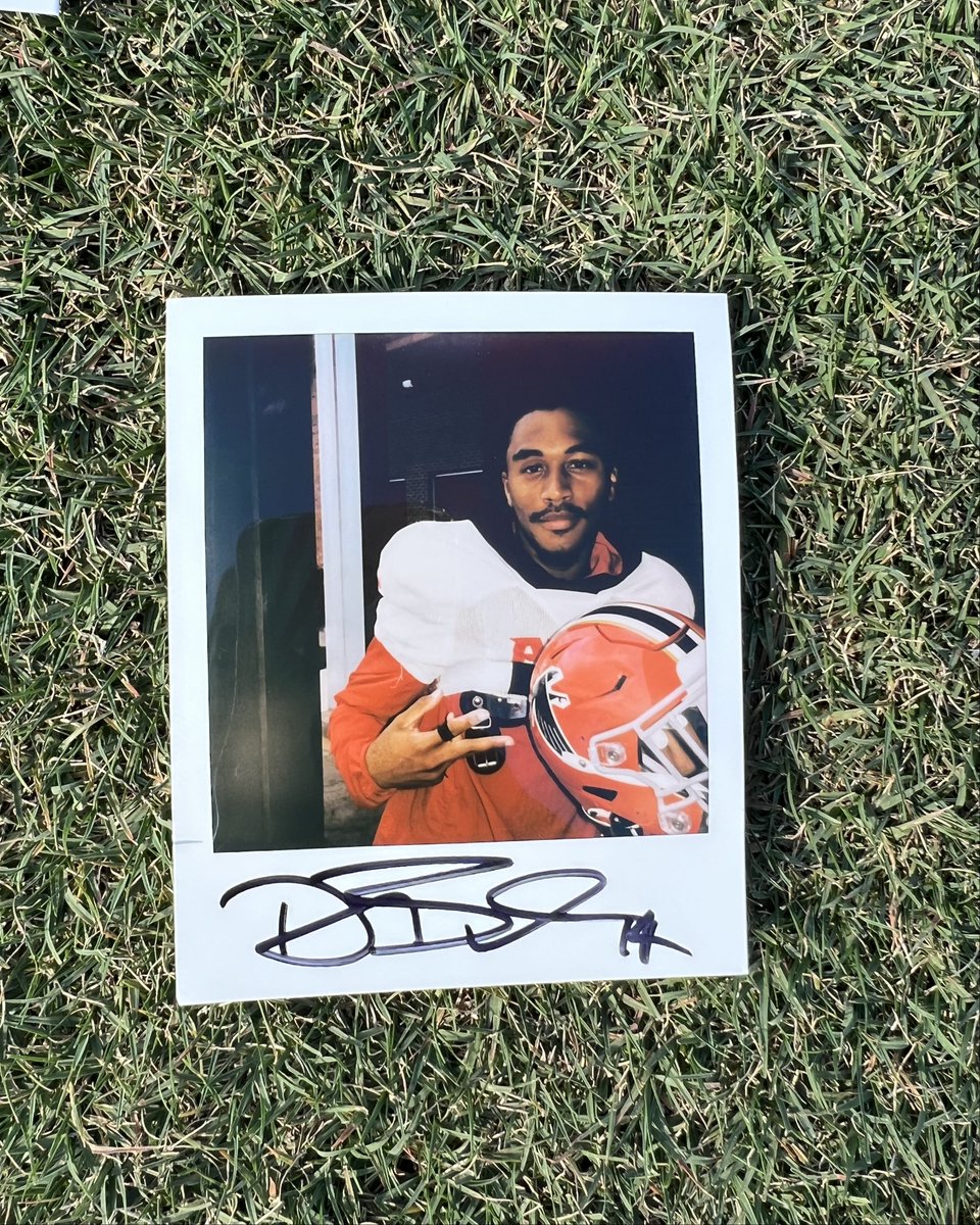 RT and show us your #DirtyBird love for a chance to win one of these signed polaroids... red helmet edition‼️ ft. @e_harris_31, @DrakeLondon_ and @_isaiah_oliver_, @big_ave21, and @LookIn_Da_Miere