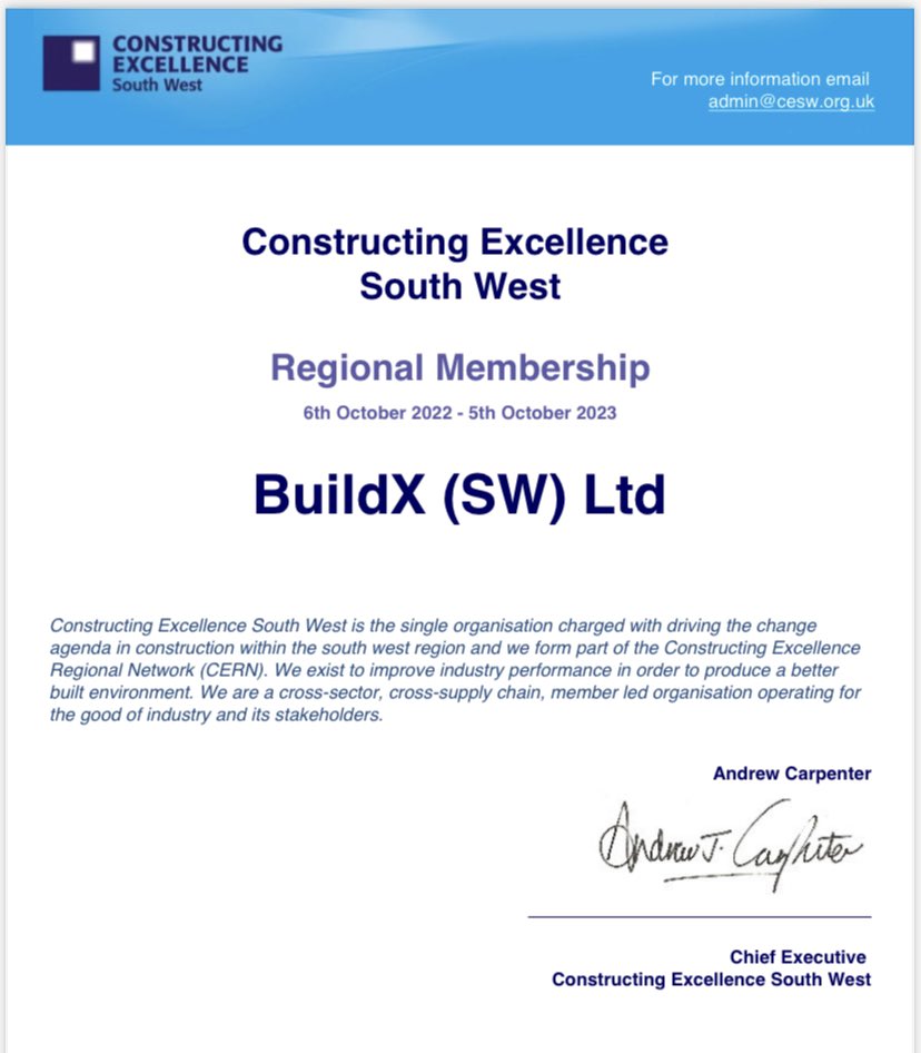 BuildXSW's tweet photo. MEMBER | We are pleased to announce that we have become members of Constructing Excellence South West . We are looking forward to being part of improving standards across the industry. https://t.co/z5RdfxC69Y