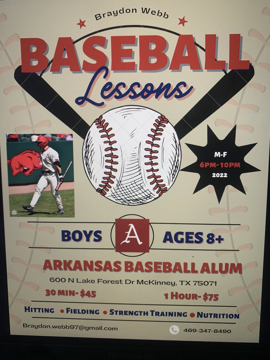 My dude ⁦<a href="/WebbBraydon/">Braydon Webb</a>⁩ is back home and doing lessons in the McKinney area. If you’ve been around me you’ve probably heard stories of BWebb and the national championship team. Give this dude a call!