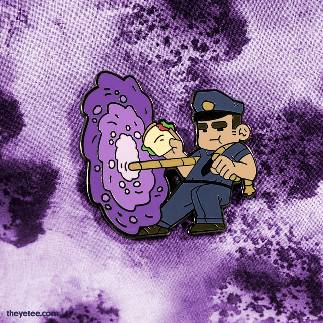 「Hold on tight! Save 20% off official pin」|The Yetee 🌈のイラスト