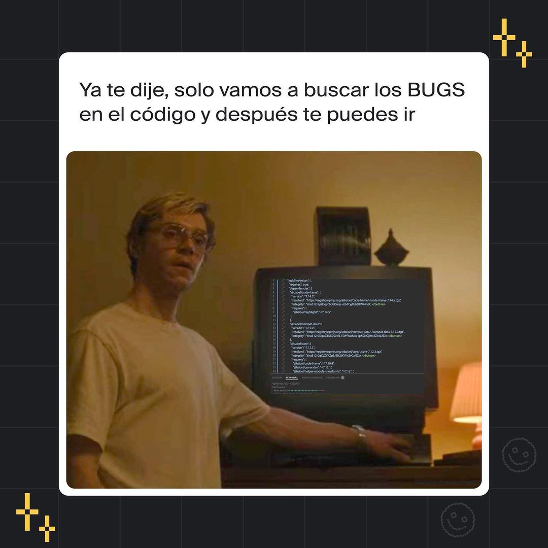 tripleten_latam's tweet image. 👀 No nos vamos a tardar mucho....🤣🤣🤣
.
.
.
.

#PracticumLatam #PracticumVibes #Techmemes #Techmeme #meme #Dahmer #netflix
