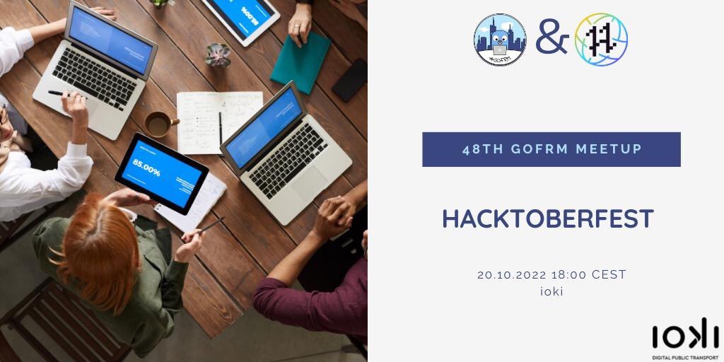 golangFrankfurt's tweet image. Join us for our in-person #Hacktoberfest2022 #gofrm meetup @ioki_mobility on Thursday, 20.10.22, at 6pm. 
RSVP for our 48th meetup to contribute to open source and exchange with the #golang community: meetup.com/de-DE/gophers-… 
Every experience level is welcome 🤗