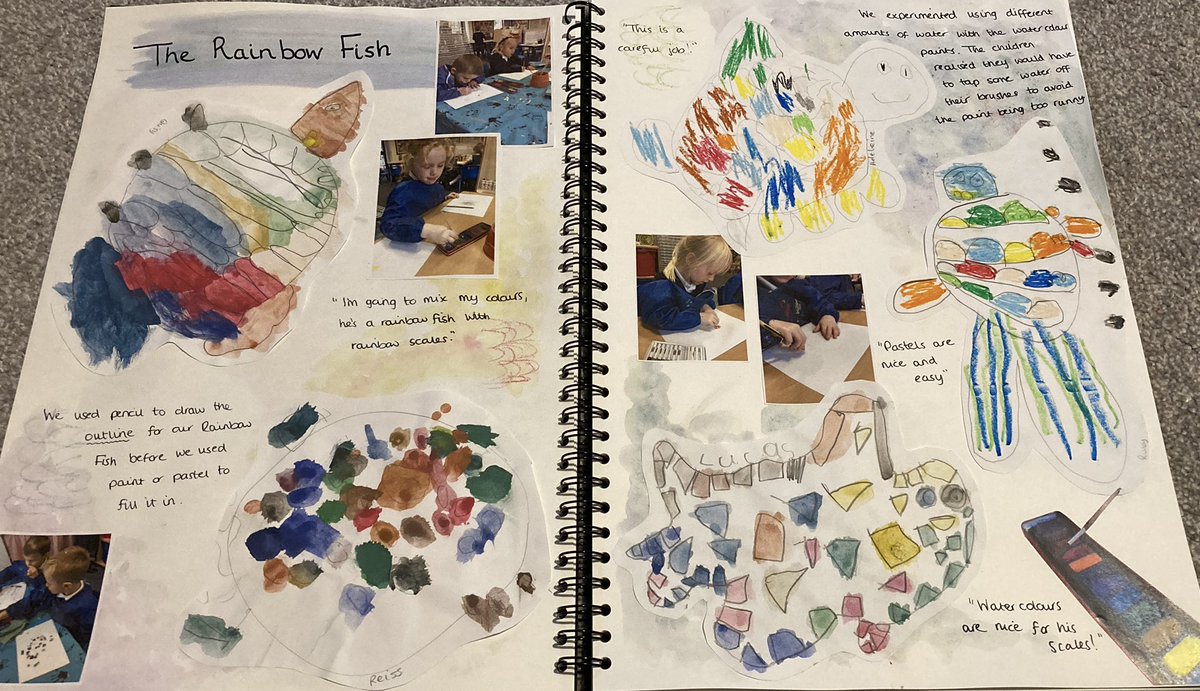 This year I’ve decided to create a class sketchbook full of the children’s work. It really showcases how fantastic they are - I definitely have a class full of little artists! #ReceptionClass #art #sketchbooks #EYtagteam