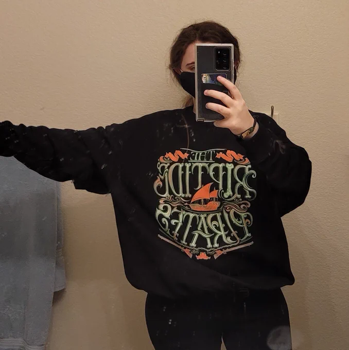 I got my riptide sweatshirt! ... I might be a little too small for it 