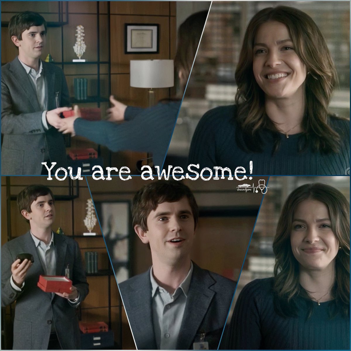 EndgameShea's tweet photo. Tequila, stat!!! ๐ฅณ
Lea's gift might not be the greatest but it will bring a smile to Shaun's face for sure โค๏ธ
@paigespara
@GoodDoctorABC
@TheGoodDoctorAr
#Shea #TheGoodDoctor #FreddieHighmore #PaigeSpara #ShaunMurphy #LeaDilallo #Ship #TheGoodDoctor6 #SheaIsBack #SheaEndgame https://t.co/CwfmbHqnUg