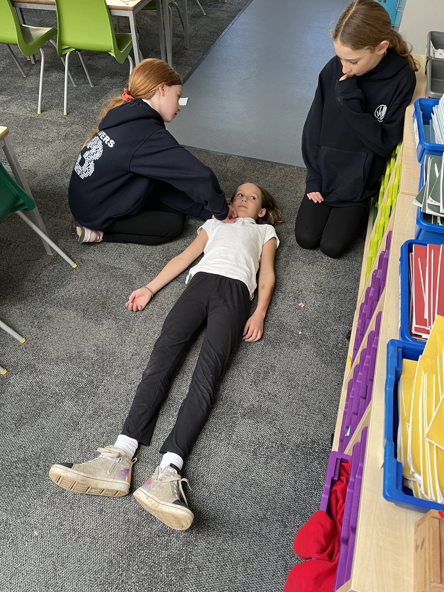 P7 first aid were faced with a variety of scenarios and injuries to ...