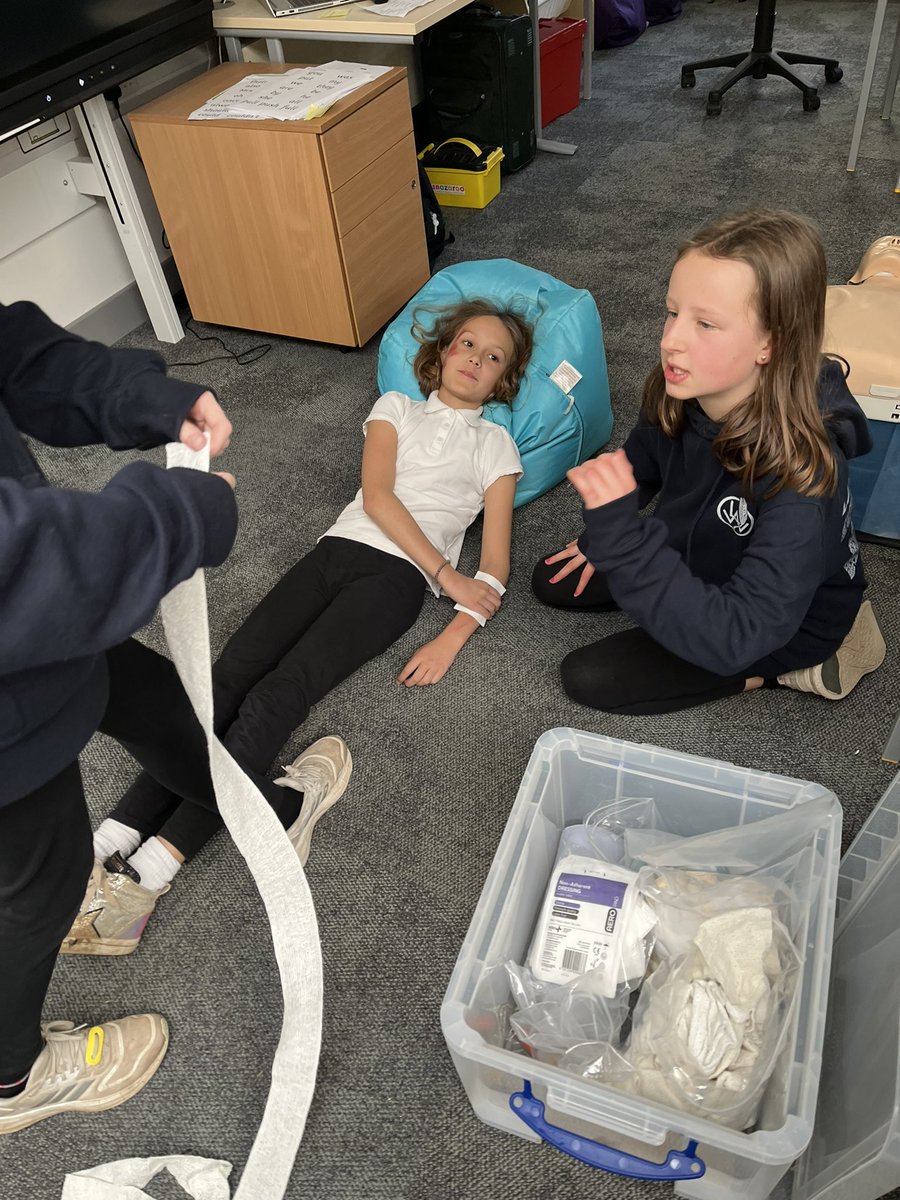 P7 first aid were faced with a variety of scenarios and injuries to ...