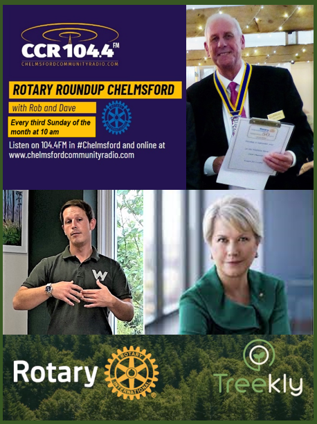 MildmayRotary's tweet photo. #RotaryRoundup @ChelmsfordCR Sunday 16 Oct 10-12 noon features @WildernessUK @MildmayRotary 50th, @treekly, profile @Rotary President Jennifer Jones +++ @RIE1240 https://t.co/vFUqxGSeCl