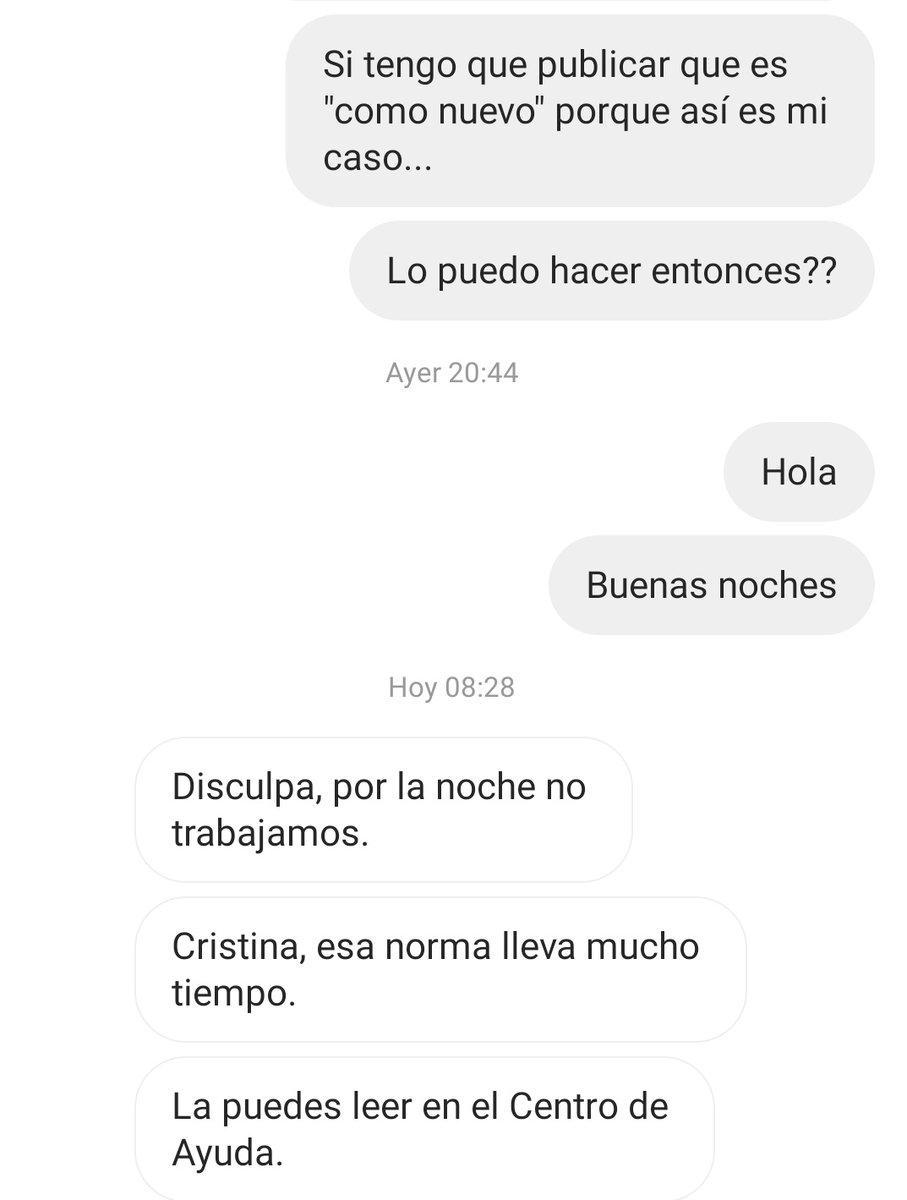 CrisSt87's tweet photo. Y así es como t tratan en @wallapop.T eliminan producto x vulnerar ley o sus condiciones d uso.Condiciones q son válidas para unos clientes y para otros no,yaq hay infinidad de artículos del mismo tipo q no cumplen esas condiciones.y te invitan a que seas tú quien los denuncie https://t.co/4tEOnc9mtv
