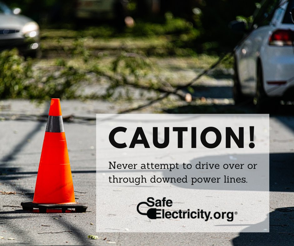 Would you know what to do if you encountered a downed power line? Knowing the answer could save your life: safeelectricity.org/power-line-saf…  #SafeElectricity