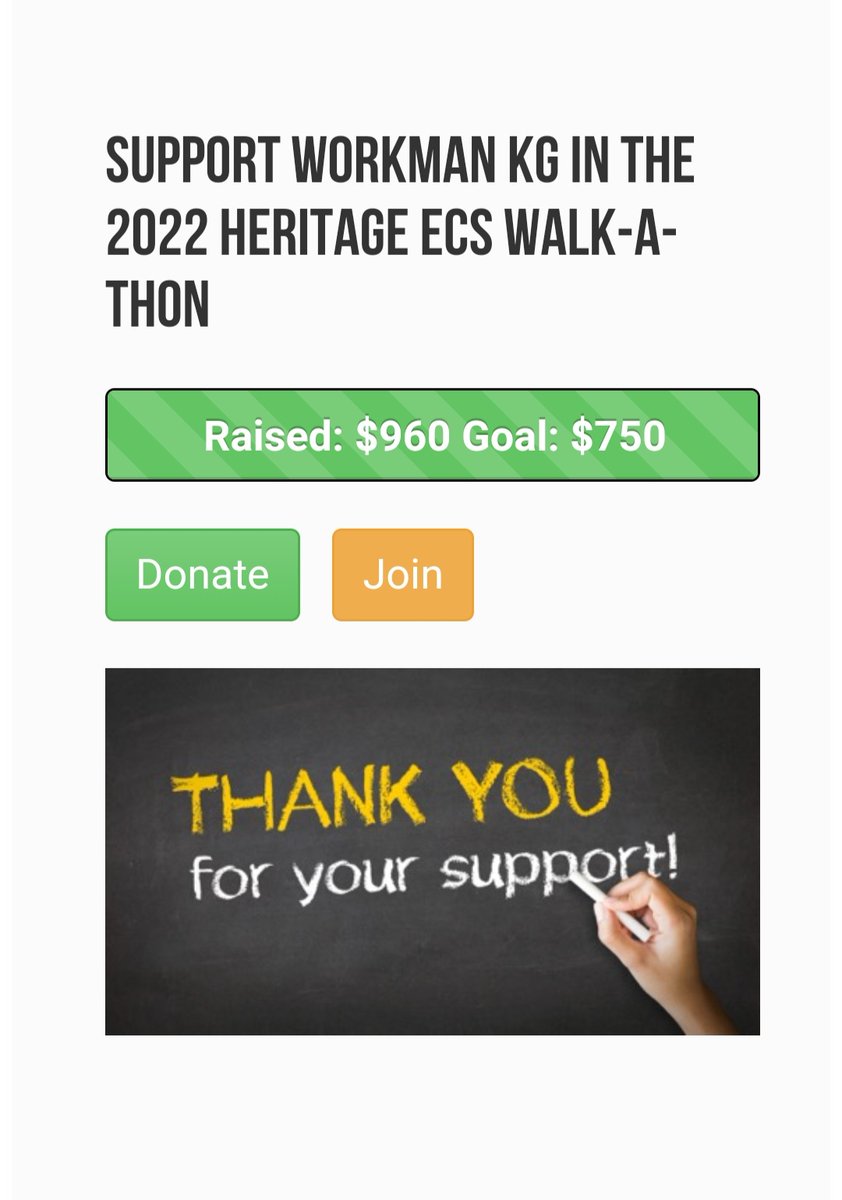 MrsWorkmanHECS's tweet photo. Wow, I am speechless!! Thank you so much Heritage families!! ❤✨️
#HECSWalkAThon
#HECSmagic https://t.co/s47lfQ41H5