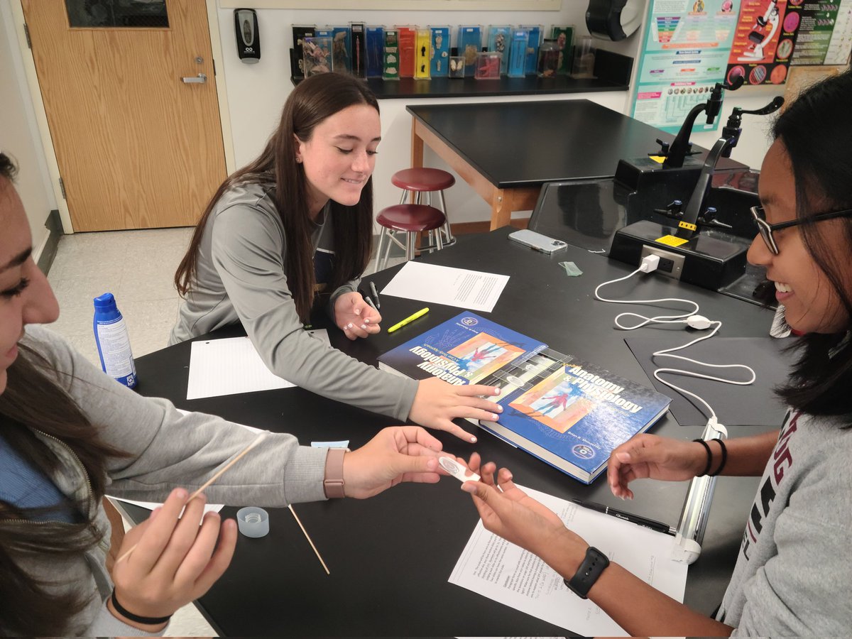 DrBEdtech's tweet photo. A small sample of Park Ridge science: lab measuring the effectiveness of sunblock with a great group of students in Human Anatomy H with Mr. Wilson. https://t.co/CI338uJaky