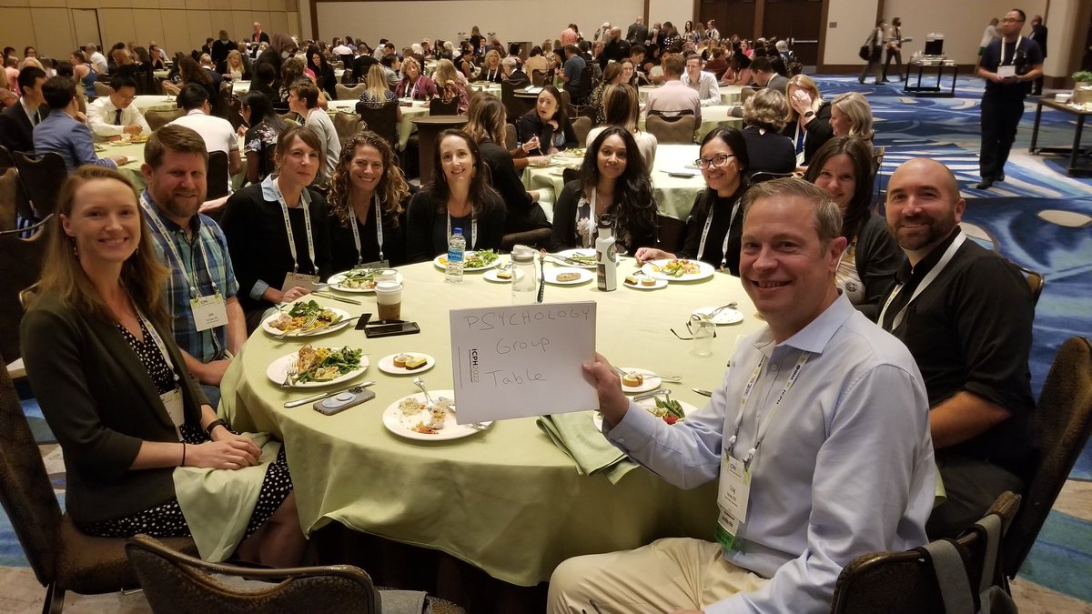 Just some amazing #wellbeing #psychologists connecting in-person (finally!) at #icph22