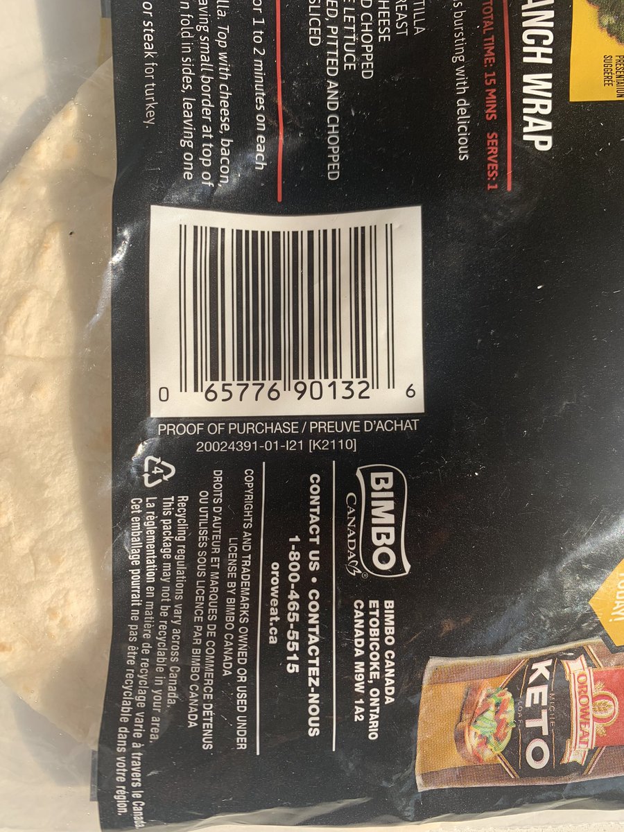 Paigee_Morris's tweet photo. @OroweatCanada Won’t let me send a dm but here is a photo - I couldn’t find a Best By date. Thanks for the quick response! https://t.co/ekOyE6CZac