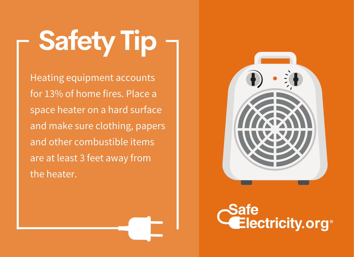 Space heater safety tip.