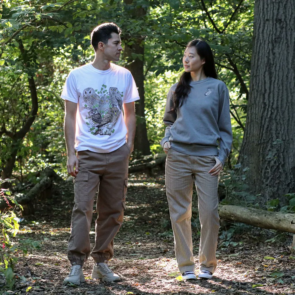 We are so excited to announce a new drop of the Bird Collective x HawkWatch International merchandise collection! Shirts, hats, stickers, and more are now available featuring owls we monitor through our Following Forest Owl study! Click here to shop: birdcollective.com/collections/ha…