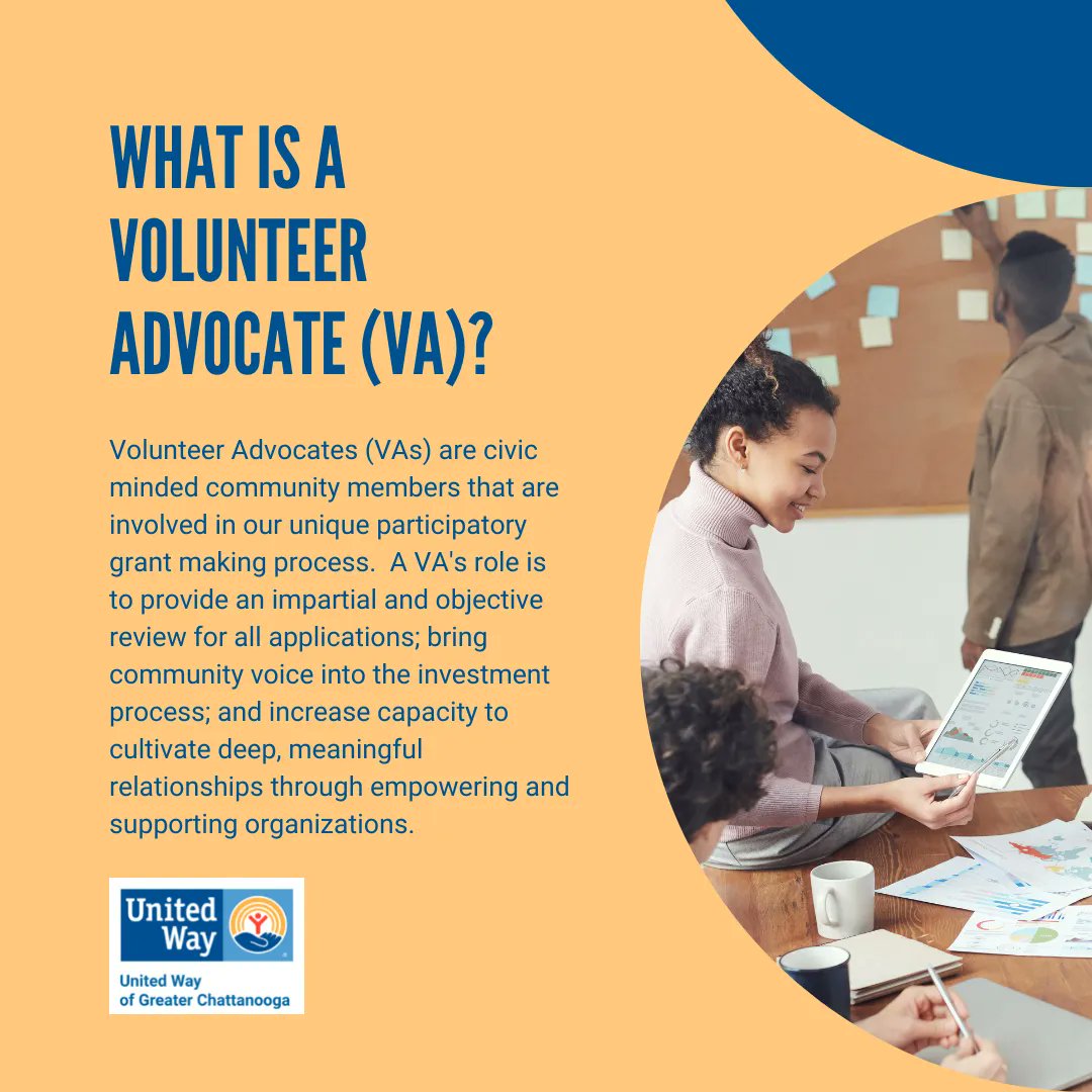 UnitedWayCHA (@unitedwaycha) on Twitter photo Are you looking to help make real, transformational change happen in our community in 2023? Click the link to learn more about being a Volunteer Advocate (Community Investments Volunteer), or contact us at impact@uwchatt.org!
buff.ly/35YSEZo Are you looking to help make real, transformational change happen in our community in 2023? Click the link to learn more about being a Volunteer Advocate (Community Investments Volunteer), or contact us at impact@uwchatt.org!
buff.ly/35YSEZo