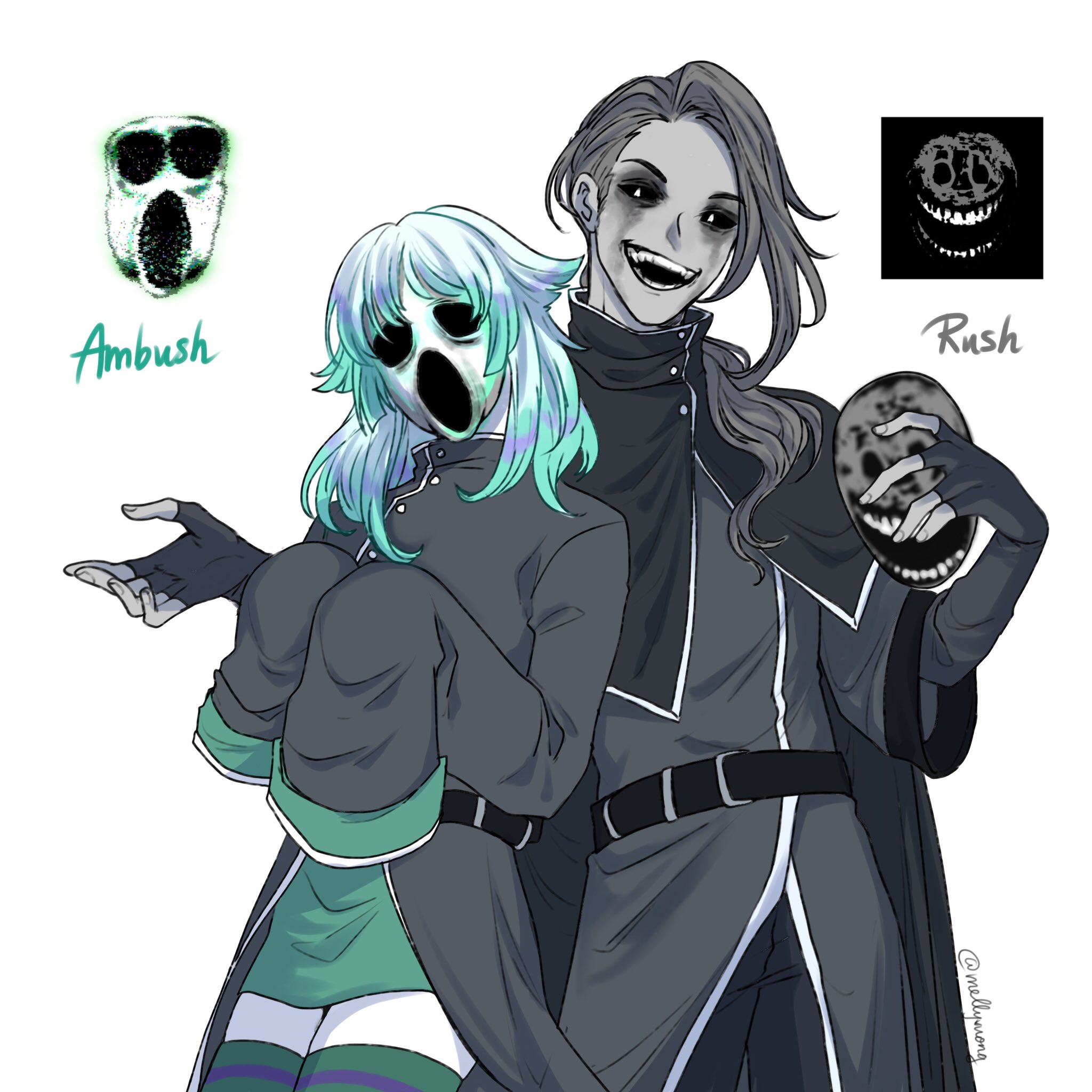 doors ambush and rush fanart｜TikTok Search