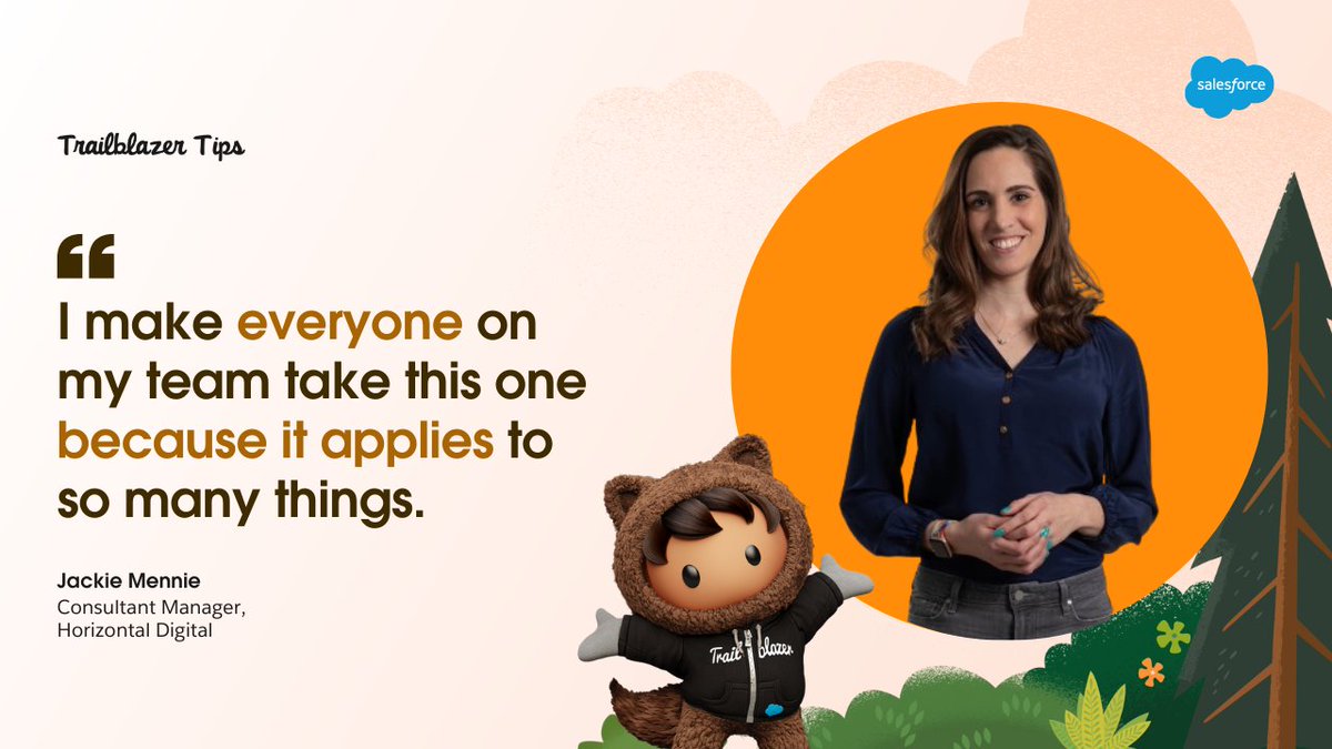 📣 Calling all the #MomentMarketers out there. 

This week's Trailblazer Tip is from <a href="/JackieMennie/">Jackie Mennie</a>, and she recommends the Writing for Web Accessibility module to all. 👏

Try it out: sforce.co/3g5kMPy

&amp; tell us your favorites below ⬇️
